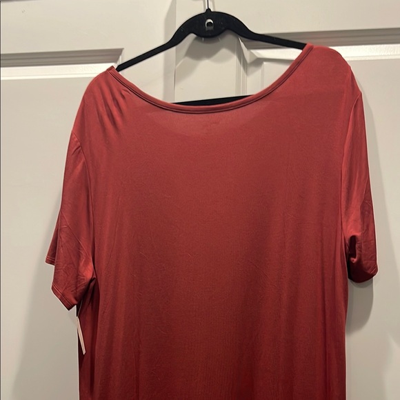 Daily Ritual Red Sheath Maxi Dress Short Sleeve size XXL - Picture 6 of 6